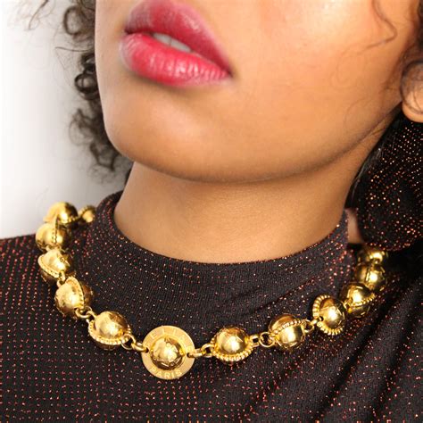 vintage celine necklace|Celine necklace online.